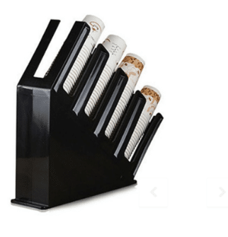 Kệ úp ly nhựa đen